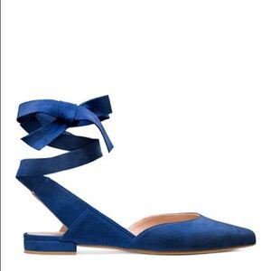 Stuart Weitzman SUPERSONIC Suede Lace up flat